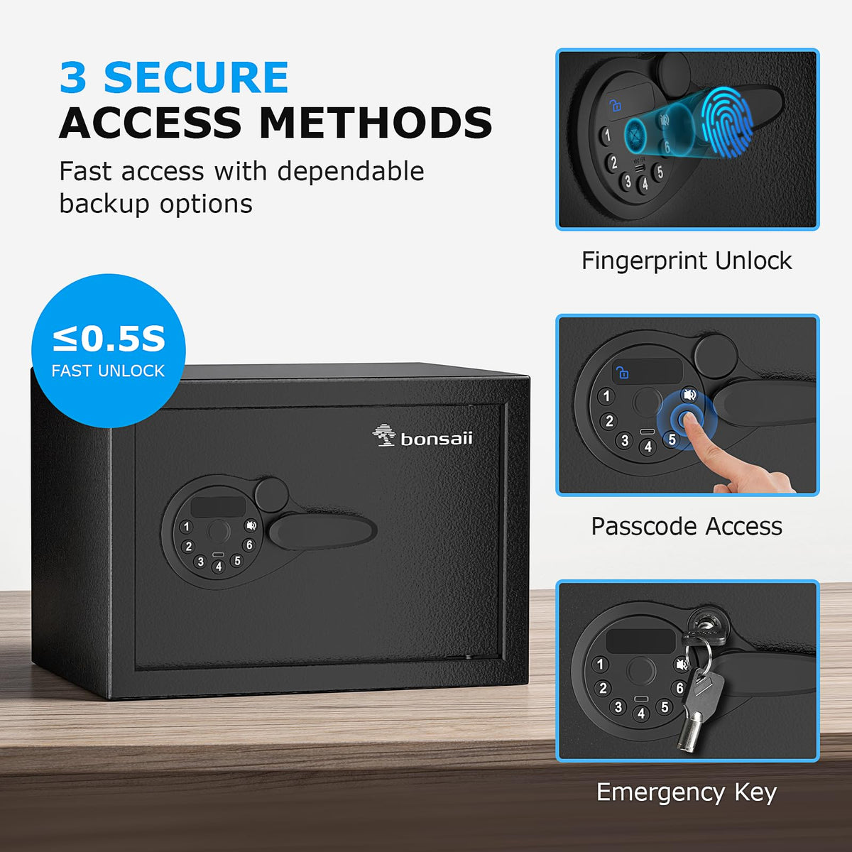 Bonsaii SF002 fingerprint scanner and numeric keypad for quick entry