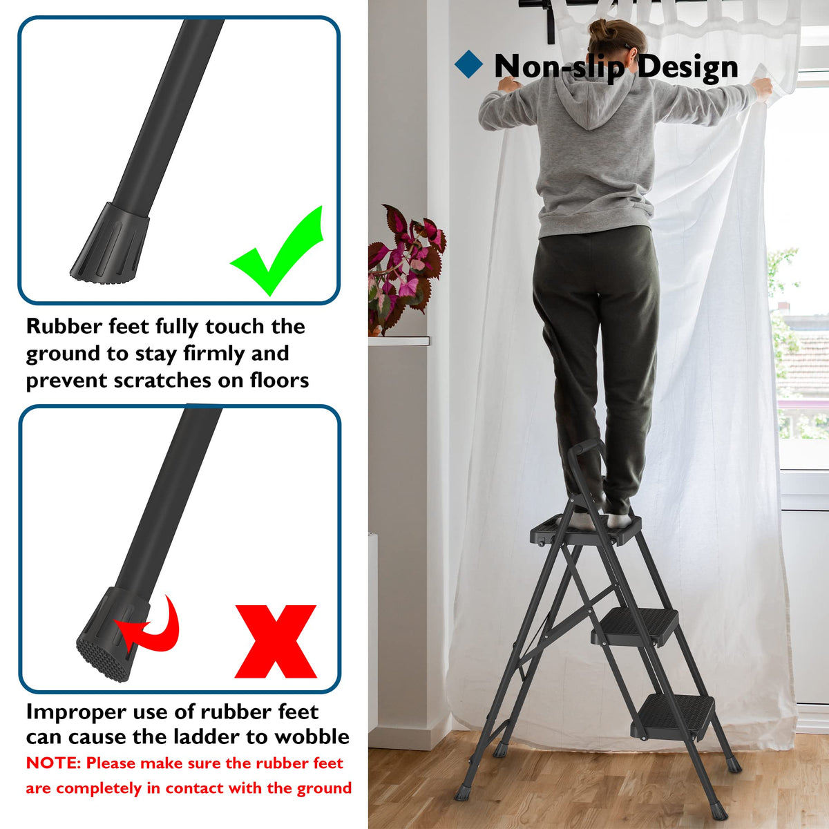 Versatile for indoor and outdoor tasks at home or work.