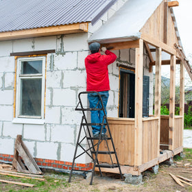 BONTEC 4-Step Ladder steel construction offers lasting durability