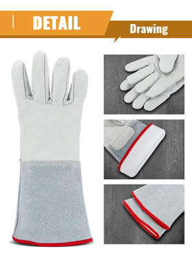 Bonvoisin mid-arm cryogenic gloves provide extended forearm protection for wet or dry tasks.