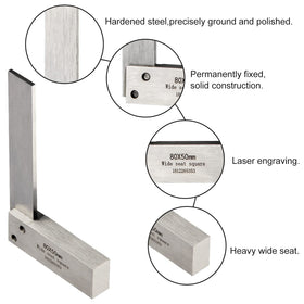 Boomgood Machinist Square 3in edge for dependable setups