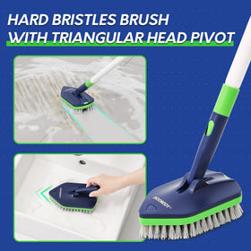BoomJOY triangular head pivot enabling reach into tight spaces