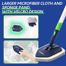 BoomJOY wide sponge head covers more surface area for faster cleaning