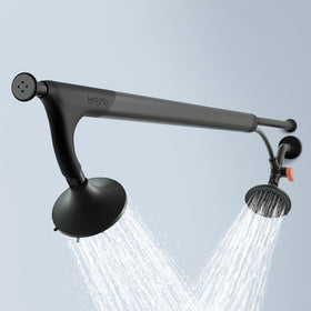 BOONA Original Tandem Shower dual-head setup provides broader water coverage for both users.