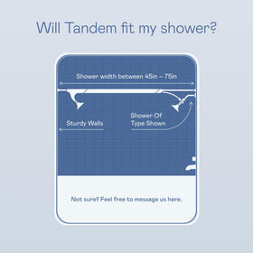 BOONA Original Tandem Shower Seattle-brand warranty for long-term reliability
