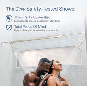 BOONA Original Tandem Shower UL safety-tested for peace of mind