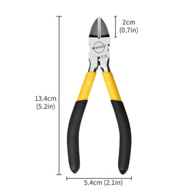 BOOSDEN 5-pack diagonal cutters with spring-loaded action for easy reuse