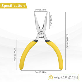 BOOSDEN needle nose pliers with built-in side cutter for clean trimming of soft wires.