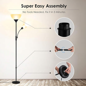 BoostArea smart-ready lamp works with smart plugs for automation.