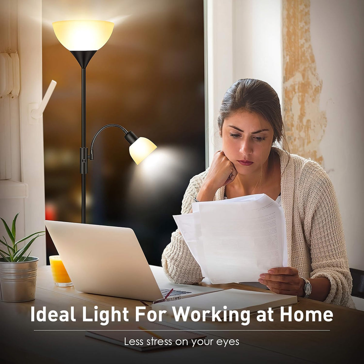 BoostArea warm white LED glow supports reading and relaxation.