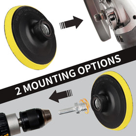Boounyatin angle grinder sanding attachment converts grinder into a versatile sander