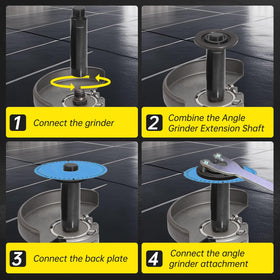 Boounyatin grinder nut sets with press plates for secure mounting
