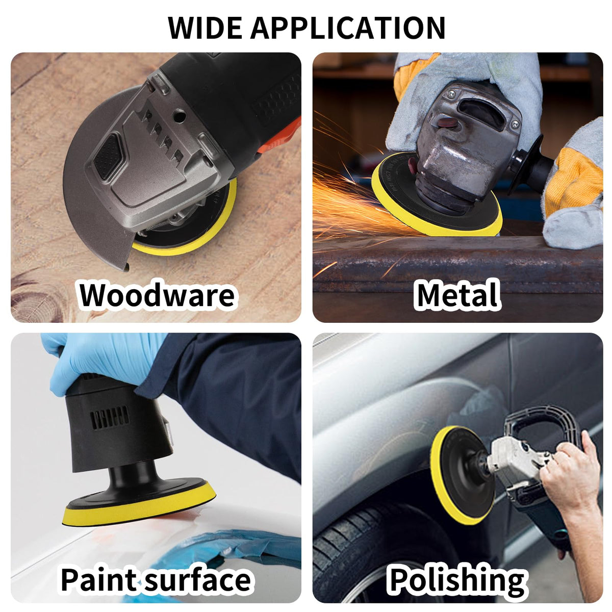 Boounyatin sanding discs set with 40-800 grits covers multiple materials