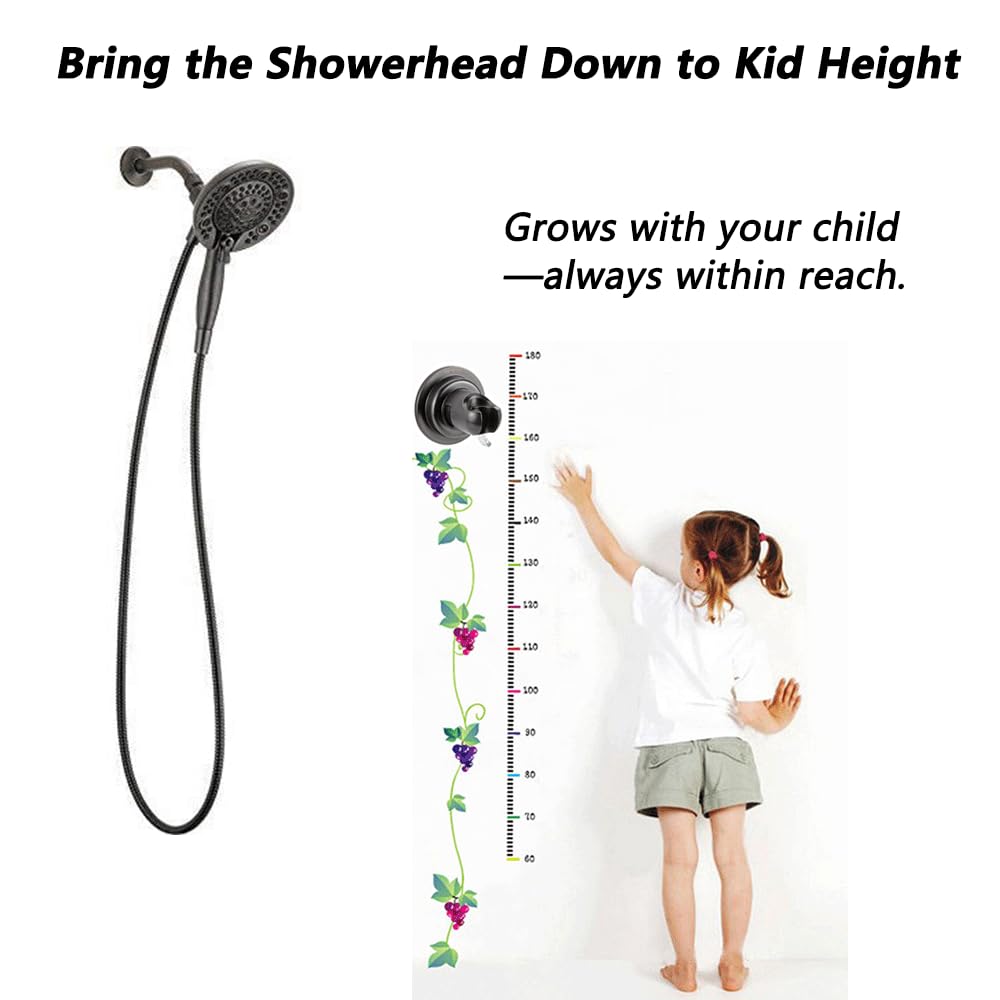 BOPai holder fits standard 3/4 inch showerheads for secure fit.