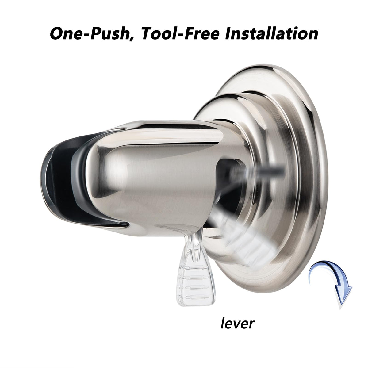Adhesive disc included for rough surfaces to secure the holder when needed.