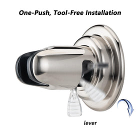 Adhesive disc included for rough surfaces to secure the holder when needed.