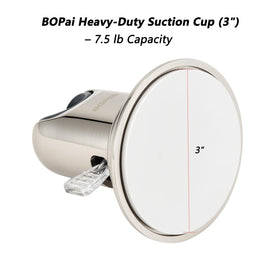 Close-up of BOPai brushed nickel finish showing rust-resistant coating.