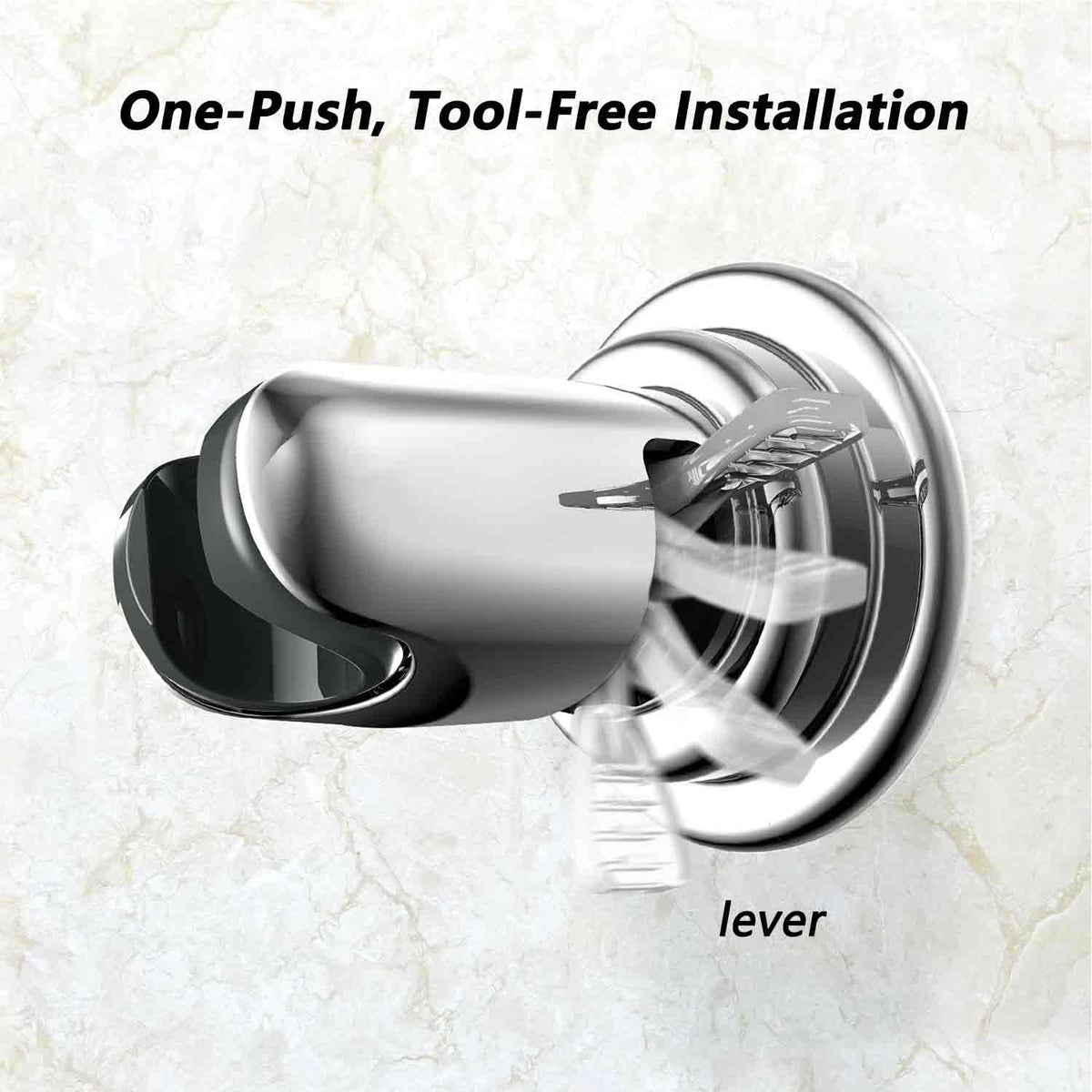 BOPai 3/4 inch handheld slot fits standard shower wands securely
