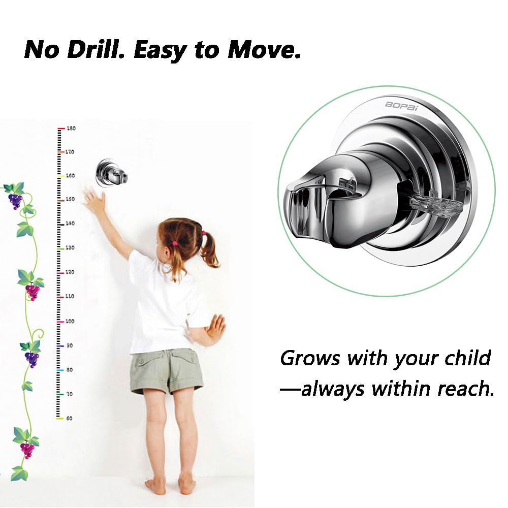 BOPai fits standard 3-4-inch handheld heads for common showers.