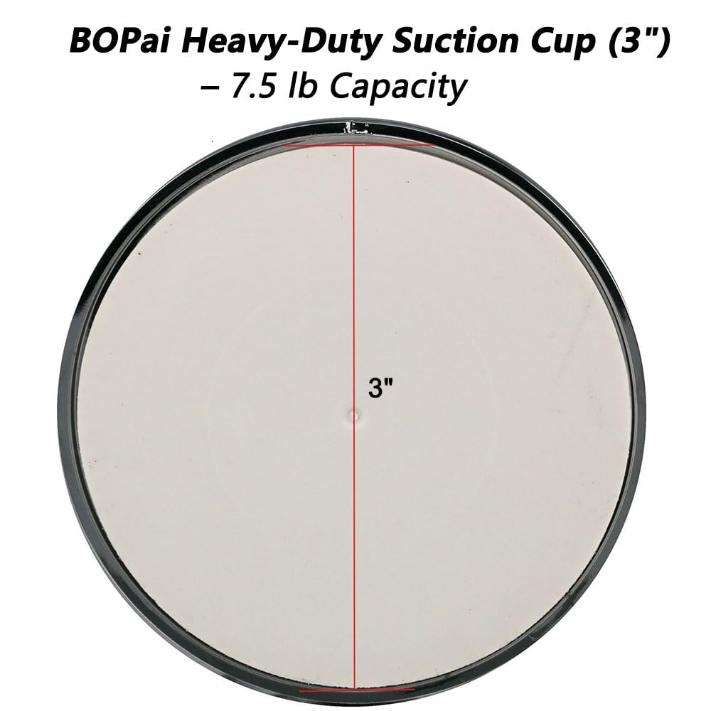BOPai no-drill installation works on glass, tile, or smooth metal surfaces.