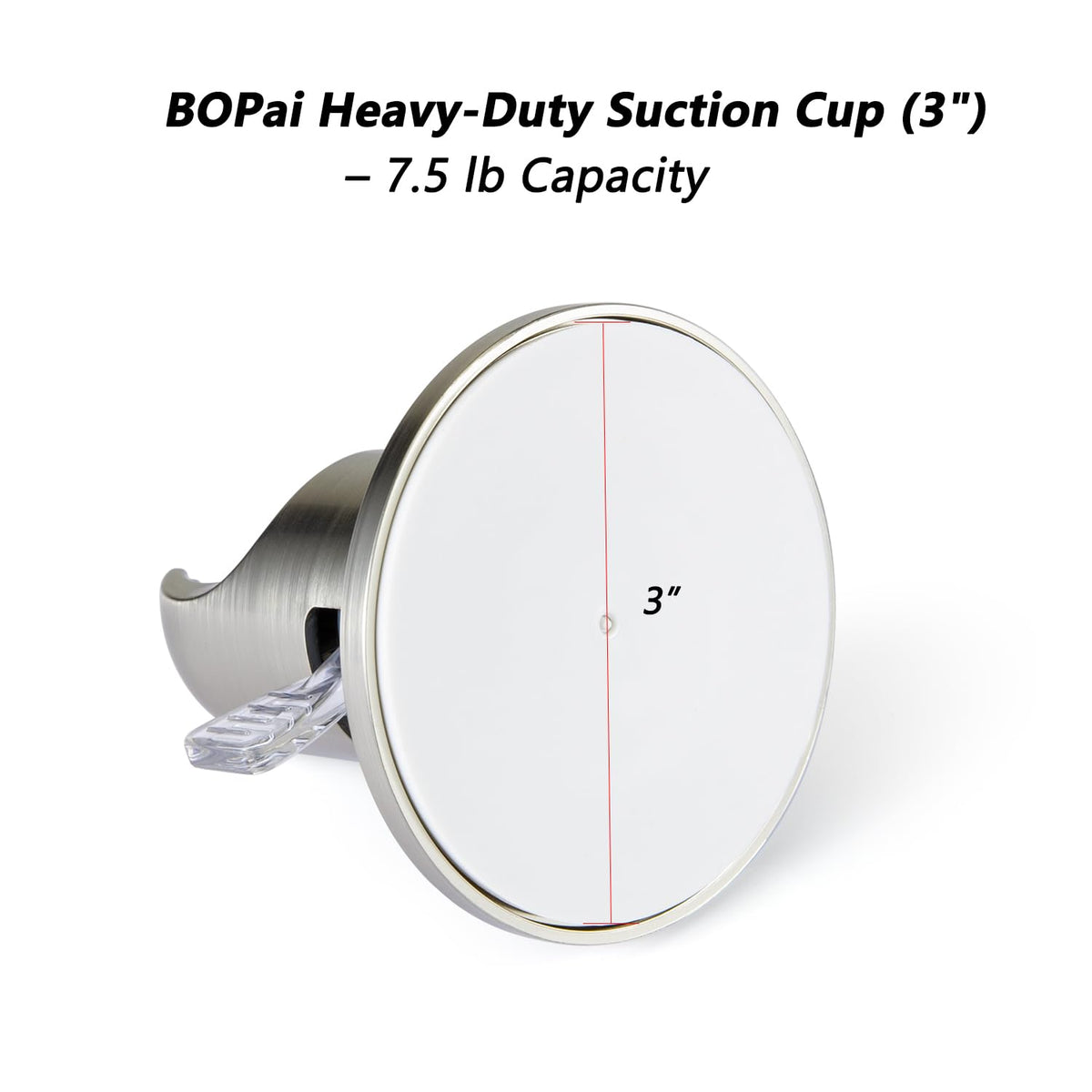 BOPai shower head holder fits standard 3/4 inch handheld showerheads for compatibility