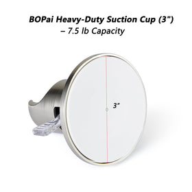 BOPai shower head holder fits standard 3/4 inch handheld showerheads for compatibility