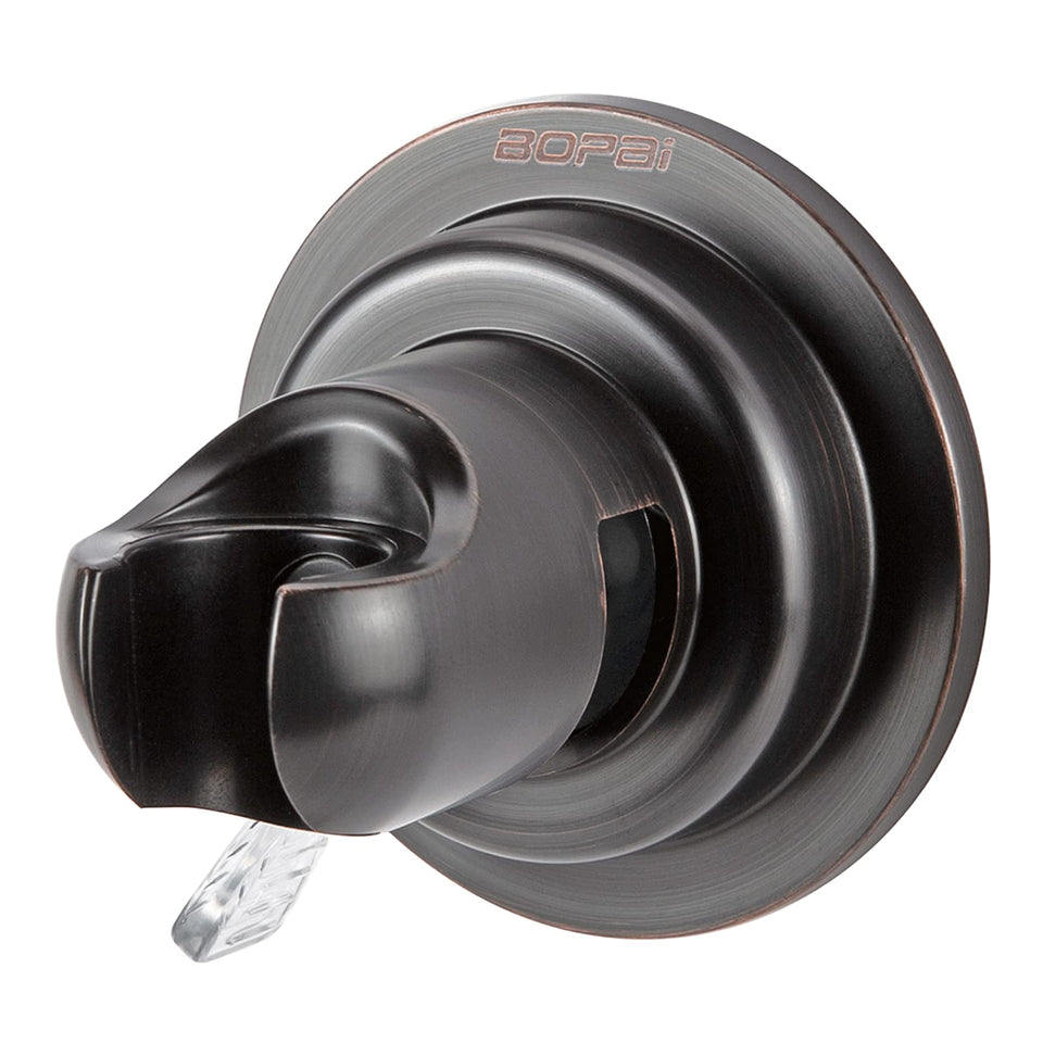 BOPai suction shower head holder in oil rubbed bronze finish.