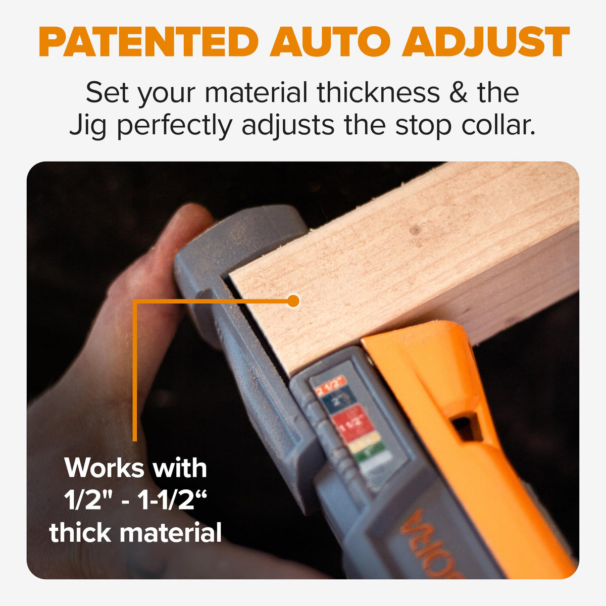 BORA 50-piece screw set matched to pocket hole depth.