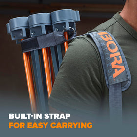 BORA Centipede 6000 lb capacity supports large, heavy projects.