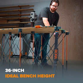 BORA Centipede non-slip P-Tops secure materials without damage.