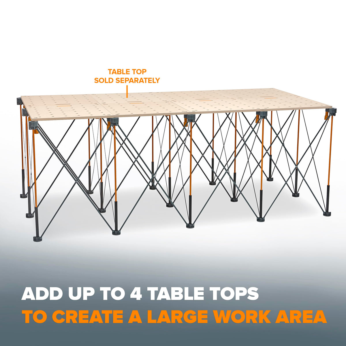 BORA Centipede versatile workspace for woodworking, cutting, and assembly.