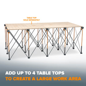 BORA Centipede versatile workspace for woodworking, cutting, and assembly.