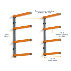 BORA heavy-duty steel tubes highlight durable construction and long-lasting lumber storage.
