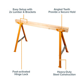 BORA Jobhorse clamping-teeth-2x4 captures secure grip on 2x4 lumber for precise cuts.