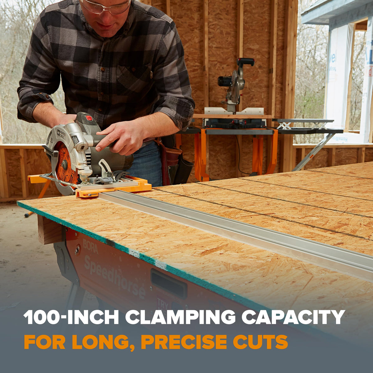 BORA NGX quick-lock clamp secures materials quickly and securely