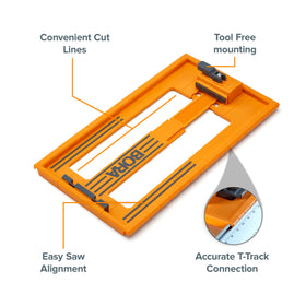 BORA NGX Saw Plate RT focused on straight cuts with track-like precision.