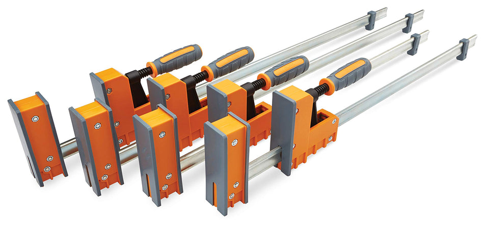 BORA parallel clamps 24-inch set provides stable gluing for cabinets and frames.