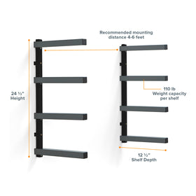 BORA PBR-004B adjustable-layers-shelves maximize vertical storage space.