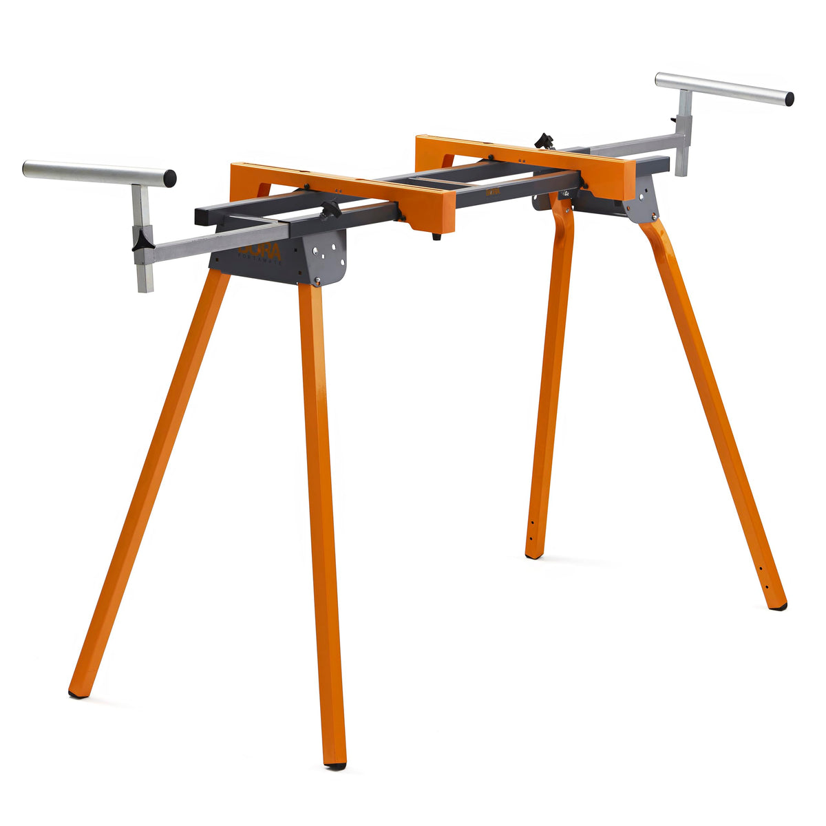 BORA PM-4000 stand in use with a miter saw for stable cuts