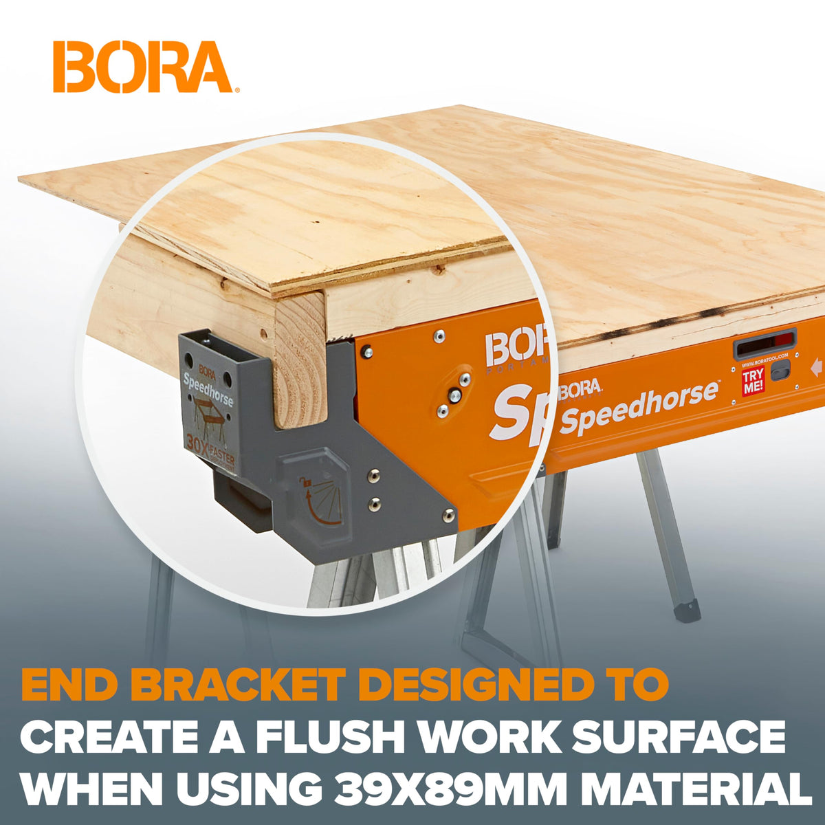 BORA Speedhorse delivers up to 1800 pounds of capacity for heavy-duty tasks.