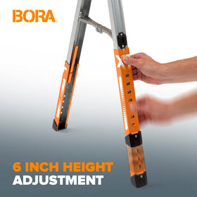 Bora Speedhorse XT supports up to 1800 lbs per unit for heavy tasks