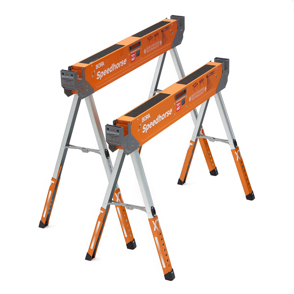 Bora Speedhorse XT with metal top for a stable work surface
