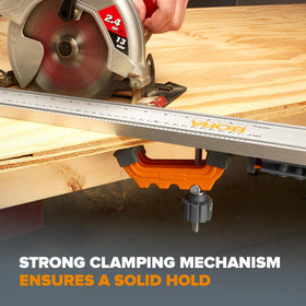 Versatile clamp doubles as work stop or vise for tougher jobs.