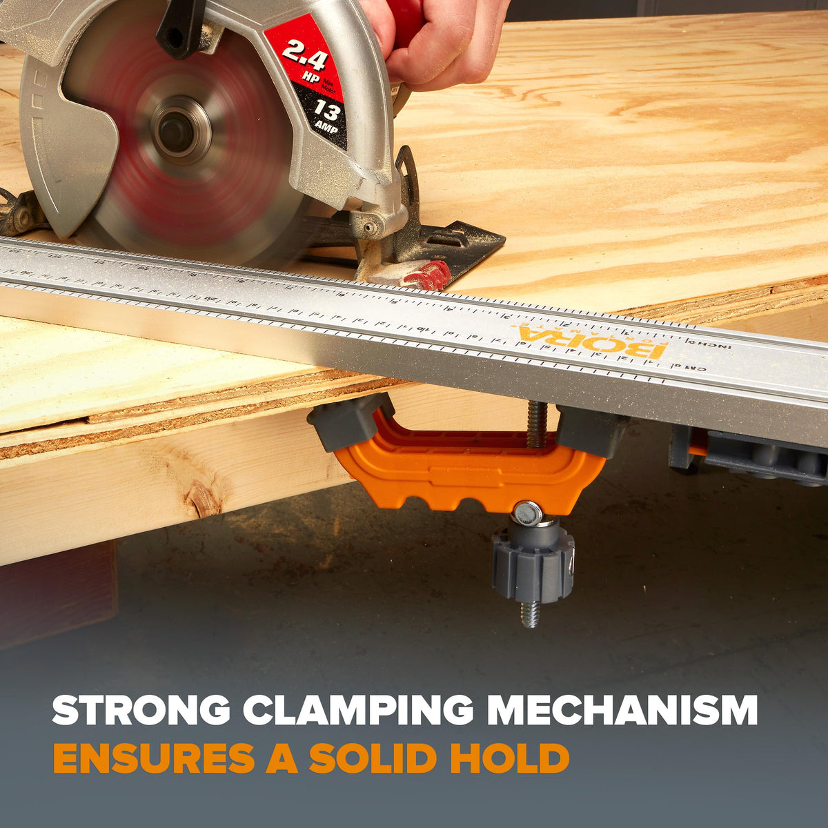Versatile clamp doubles as work stop or vise for tougher jobs.