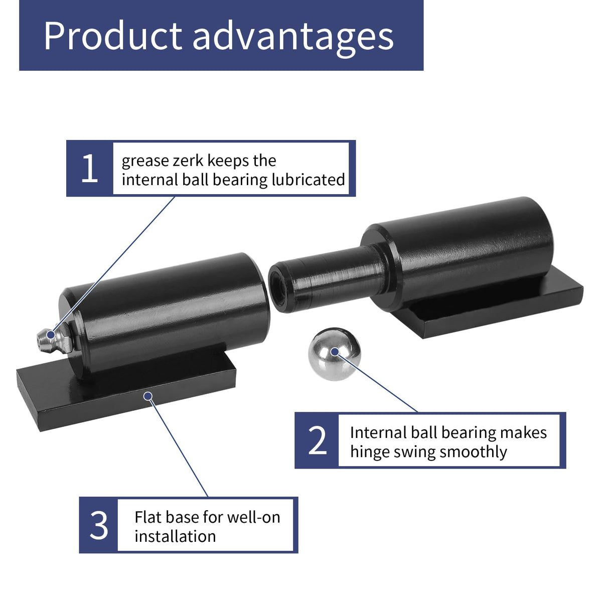 BORDERSMOVER matte-black coating emphasizes corrosion resistance in outdoor and indoor settings.