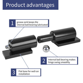 BORDERSMOVER matte-black coating emphasizes corrosion resistance in outdoor and indoor settings.