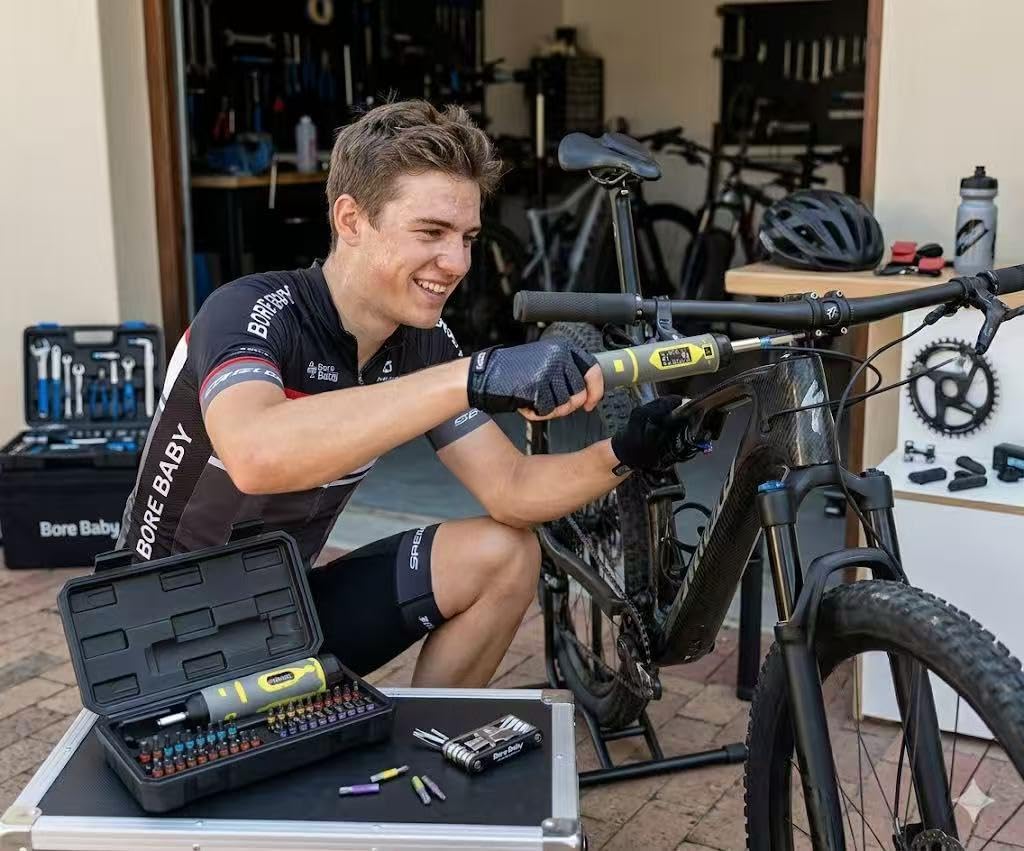 Bore Baby scope mounting and bike maintenance suitability for professionals.