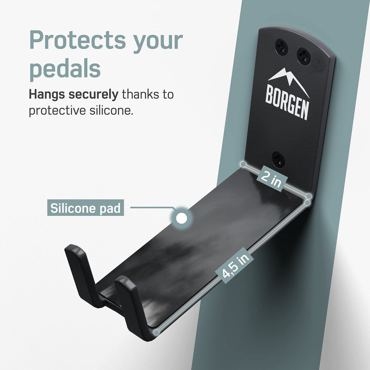 Borgen wall mount supports up to 30 kg for sturdy indoor storage.