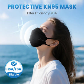 Borje KN95 mask uses lightweight, skin-friendly fabric for all-day comfort
