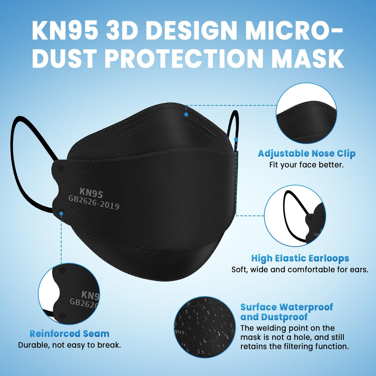 Borje KN95 mask offers PM2.5 protection for outdoor activities